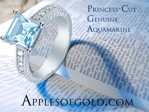 Aquamarine Engagement Rings for the One Who Refreshes Your Heart