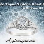 White Topaz Heart Rings: Expressions of Affection at Prices You’ll Love!