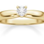 Yellow Gold Diamond Solitaire Rings: Ascetic Luxury