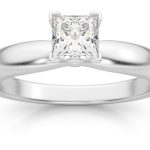 Princess-Cut Diamond Solitaire Rings: Fit for A Royal
