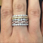 Gold and Silver Stackable Rings with Gemstones and Diamonds