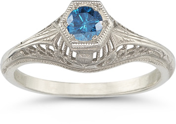 vintage-filigree-blue-diamond-engagement-ring