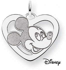 Mickey Mouse Pendant Sterling Silver