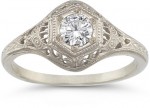 Engagement Rings We Love: The Antique-Style Diamond Ring