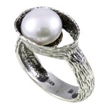 New Product Focus: Pearl Openwork Bezel Sterling Silver Ring