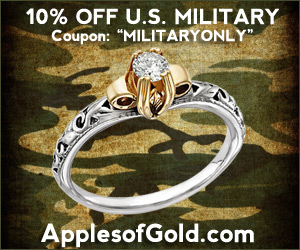 Apples of Gold’s Military Discount: 10 Percent Off Year Round!