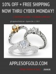 Cyber Monday Coupon – 10% OFF + Free Shipping on All Jewelry from Apples of Gold!