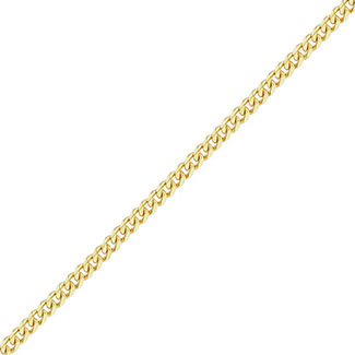 18K Gold 2.8mm Curb Chain Necklace