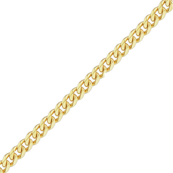 18K Gold 2.8mm Curb Chain Necklace