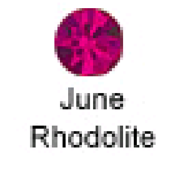 June Birthstone Rhodolite Garnet Baby Shoe Pendant, 14K Gold 7