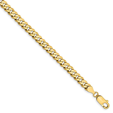 10K Gold 4.75mm Curb Link Bracelet