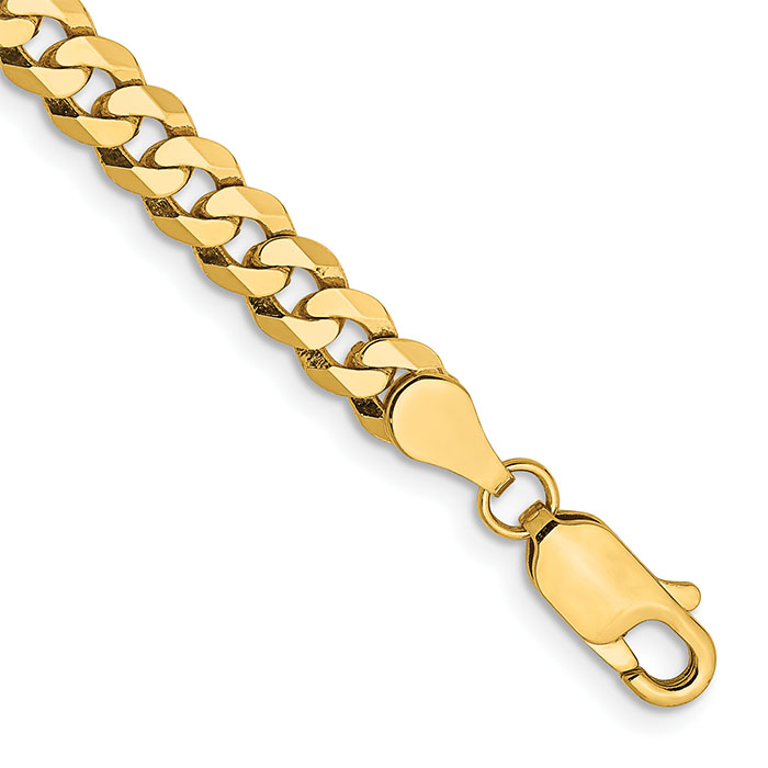 10K Gold 4.75mm Curb Link Bracelet