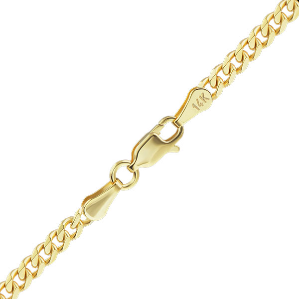 14K Gold Heavy Curb Bracelet