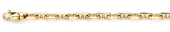 Anchor Chain Bracelet in 14K Yellow Gold