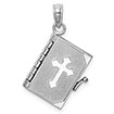 14k white gold bible pendant with the lord's prayer