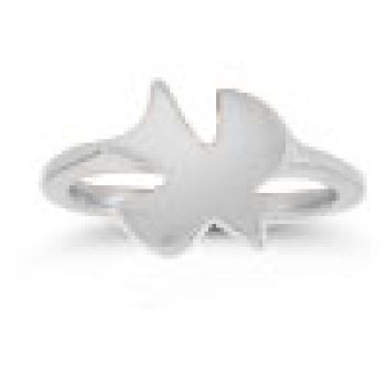 Christian Dove Bridal Wedding Ring Set in 14K White Gold 3