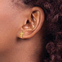 Angel Stud Earrings 14K Gold 3