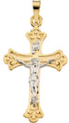 Women's 14K Two-Tone Gold Crucifix