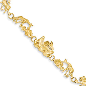Noah's Ark Bracelet, 14K Gold
