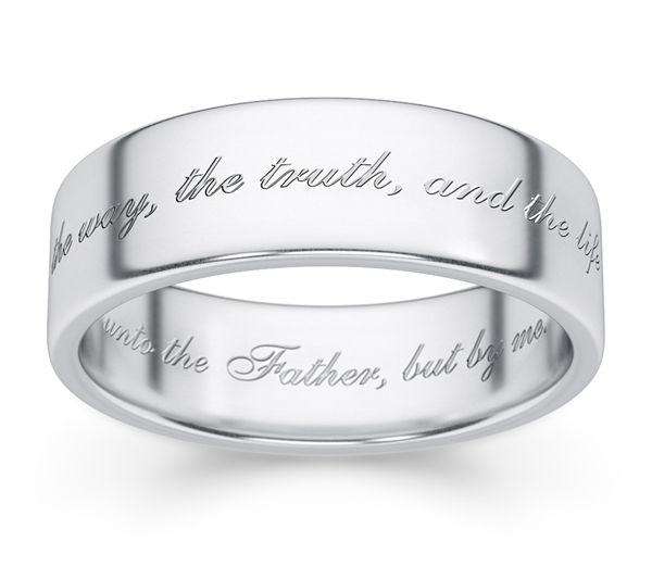 Sterling Silver The Way, the Truth, and the Life Ring