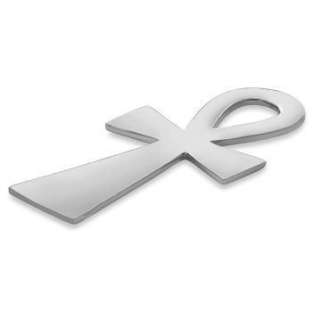 Silver Plain Ankh Cross Necklace Pendant 2