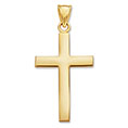 22K Solid Gold Cross Pendant for Women