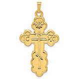 ICXC eastern orthodox cross pendant for men 14k gold