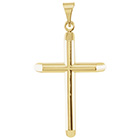 1 5/16" Unadorned Cross Pendant in 14K Gold