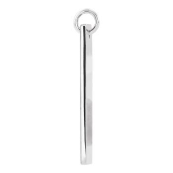 14K White Gold Women’s Diamond Cross Bar Pendant 2