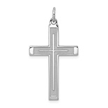 Silver Cross Within Cross Pendant for Men