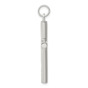 Men's Silver Plain Polished Cross Pendant 2