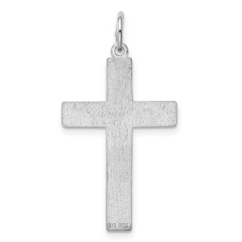 Silver Men's Rugged Cross within Cross Pendant 3
