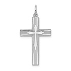 Silver Men's Rugged Cross within Cross Pendant