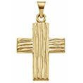 the old rugged cross pendant in 14k gold