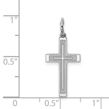 Women's Silver Cross Within Cross Pendant 4