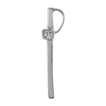 14K White Gold Women's Diamond Cross Pendant with Hidden Bail 2