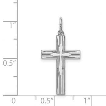 Silver Women's Rugged Cross within Cross Pendant 4