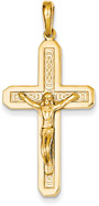 Celtic Crucifix Pendant in 14K Gold