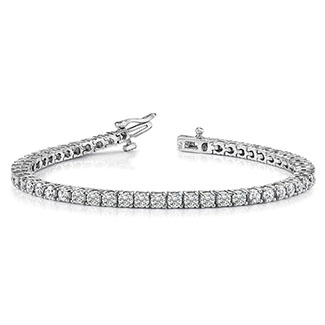 2 carat diamond tennis bracelet 14k white gold
