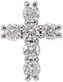 Small 1/4 Carat Diamond Cross Pendant