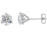 3-Prong 1/2 Carat Diamond Stud Earrings