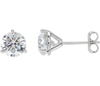 3-Prong 1/3 Carat Diamond Stud Earrings