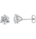 1/5 Carat 3-Prong Diamond Stud Earrings