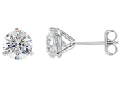 1 Carat 3-Prong Diamond Stud Earrings