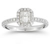 3/4 Carat Princess Cut Diamond Engagement Ring