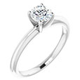 GIA Certified 1/2 Carat Diamond Solitaire Ring, G Color