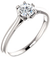 1/2 Carat Designer 6-Prong Diamond Solitaire Engagement Ring