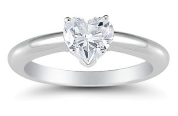 1 Carat Heart Shaped Diamond Ring 2