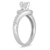 1 1/2 Carat Diamond Bridal Set in 14K White Gold