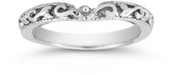 1/4 Carat Art Deco Black Diamond Bridal Set 2